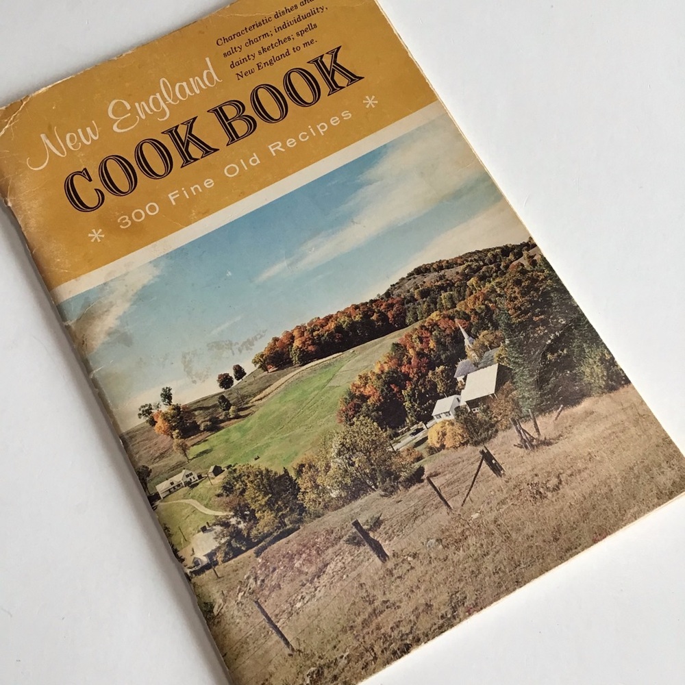 New England Cookbook Culinary Arts Pess 1971 VTG Fine Old Recipes Staple Bound